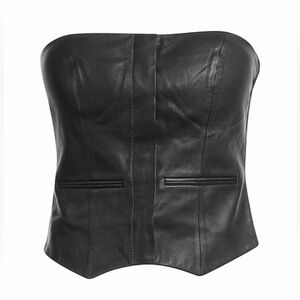 Federico Tosi Leather Top Bustier